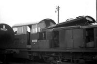 Clayton class 17 no D8519 looking forlorn at Polmadie shed on 27 February 1971.<br><br>[John McIntyre 27/02/1971]