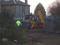 Clearance works taking place at entrance fencing leading to east cutting of London Road Tunnel.<br><br>[Colin Harkins 19/12/2007]