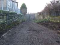 Clearance works... Looking down ramp leading to tunnel. Parkhead Stadium was behind this shot across road<br><br>[Colin Harkins 19/12/2007]