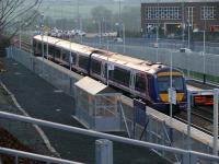 The 1523 Markinch to Edinburgh Waverley departure from Markinch on 14 December. This shot shows the removal of the old yard at the south end.<br><br>[Brian Forbes 14/12/2007]