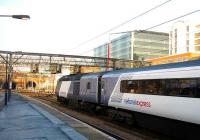 The 1400 Kings Cross - Aberdeen HST in NXEC colours prepares to exit Kings Cross and head for Gasworks Tunnel on 19 December. <br><br>[Michael Gibb 19/12/2007]