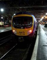 185146 at Platform 6 waiting to form the 0840 Trans-Pennine Express service to Manchester Airport<br><br>[Graham Morgan 24/12/2007]