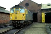 26011 stands outside Ferryhill shed in 1974.<br><br>[John McIntyre /04/1974]