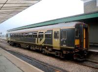 Single - car diesel service at Llandudno Junction in 2002.<br><br>[Ewan Crawford //2002]