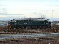 37 411 <I>Caerphilly Castle</I> at Inverness on standby for snowplough duties on 3 January 2008.<br><br>[John Gray 03/01/2008]