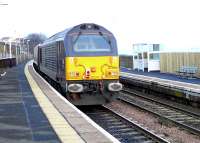 67006 <I>Royal Sovereign</I> heads up to Kirkcaldy on the rear of <I>The Northern Belle</I> passing Kinghorn on 14 December.<br><br>[Brian Forbes 14/12/2007]