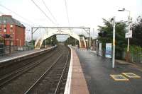 View west at Jordanhill towards Clydebank on the rain soaked morning of Sunday 23 September 2007.<br><br>[John Furnevel /09/2007]