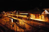 Carlisle bound service at Annan. The line between Annan and Gretna is being re-doubled. The section being doubled is behind the camera.<br><br>[Ewan Crawford 03/01/2008]