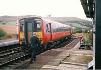 Token exchange at Girvan in October 1997.<br><br>[David Panton /10/1997]