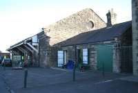 Some of the redundant former railway buildings running along Coopies Lane on the old Blyth & Tyne site opposite the current Morpeth (Newcastle & Berwick Railway) station on 8 November 2007, which have been found useful alternative uses. [See image 30508]<br><br>[John Furnevel 08/11/2007]