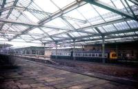 A class 108 DMU stands at Ilkley station c 1974.<br><br>[Ian Dinmore //1974]