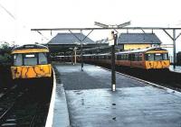 Class 303s at Gourock - August 1985.<br><br>[David Panton /08/1985]