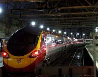 390028 at Platform 2 at Glasgow Central waiting to depart for London Euston on 19th January<br><br>[Graham Morgan 19/01/2008]