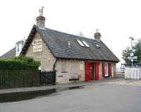 Entrance to the platforms from the car park at West Calder in June 2006, where the former station building has now been turned into a Chinese restaurant. View looking northwest across the platforms.<br><br>[John Furnevel 21/06/2007]