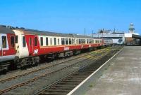 NIR suburban units at Portrush terminus in 1998.<br><br>[Bill Roberton //1998]