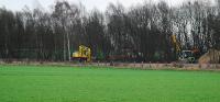 Rail crane on the loop beside the main works depot for the SAK re-opening. This depot is sited on the west end of the former Alloa New Yard.<br><br>[Ewan Crawford 27/01/2008]