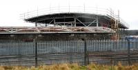New signalling centre under construction at Cowlairs.<br><br>[Ewan Crawford 02/02/2008]