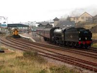 Class K1 62005 prepares to take <I>The Jacobite</I> out of Mallaig in September 2004 following arrival of a service from Glasgow Queen Street.<br><br>[Brian Smith 22/09/2004]