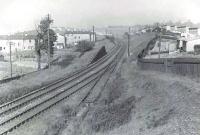 View east over Possil Junction in June 1958.<br><br>[G H Robin collection by courtesy of the Mitchell Library, Glasgow 24/06/1958]
