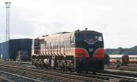 CIE 077 in the yards outside Heuston station, Dublin in 1991<br><br>[Bill Roberton //1991]