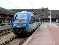 A pair of diesel railcars stabled at Deauville on 22 October 2006.<br><br>[Peter Todd 22/10/2006]