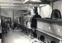 LB&SCR 214 <I>Gladstone</I> inside the old York railway museum on Queen Street circa 1969.<br><br>[John Alexander //1969]