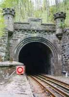 The imposing south portal of Killiecrankie tunnel, photographed in May 1995. <br><br>[David Panton /05/1995]