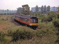 DMU railtour visits Menstrie in 1992. Unfortunately no one is allowed to get out...<br><br>[Mark Dufton /06/1992]