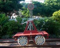 A permanent way trolley stands at Freshwater station on the Cairns - Karunda line, Queensland, in May 2005.<br><br>[Brian Smith 08/05/2005]