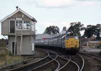 Scene at Wroxham on the Norwich to Cromer/Sheringham line in 1979.<br><br>[Mark Dufton 29/09/1979]