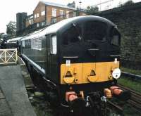 Metrovick Co-Bo D5705 standing in the bay platform at Bury, Bolton Street, around 1996.<br><br>[Colin Alexander //1996]