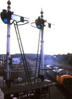 A class 37 takes coal empties past Tondu in December 1988.<br><br>[Ian Dinmore /12/1988]