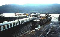 Busy scene at Kyle of Lochalsh in 1984.<br><br>[David Panton //1984]