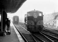 CIE 151 running round its train on a misty day at Ballina, County Mayo, in 1988.<br><br>[Bill Roberton //1988]