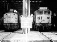 A class 40 and class 50 stand side by side at Kingmoor diesel depot, Carlisle in May 1971.<br><br>[John Furnevel 22/05/1971]