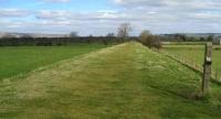 Standing on the north side of Grimsargh on 18 March looking along the trackbed of the Preston and Longridge Railway towards Longridge itself.<br><br>[John McIntyre 18/03/2008]