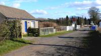 Late afternoon at Hospital Mill Crossing near Springfield on 27 March 2008. Crossing cottage stands on the left.<br><br>[Brian Forbes 27/03/2008]