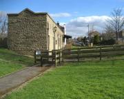 The station building at Longridge with a short length of platform canopy still in place on 18 March 2008. The station closed to passengers in June 1930 and is now used by Longridge Town Council and St Johns Ambulance Service. <br><br>[John McIntyre 18/03/2008]