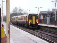 156505 at Maryhill on 8 March with a service for Glasgow Queen Street.<br><br>[David Panton 08/03/2008]