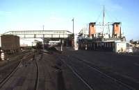 Scene at Stranraer Harbour in July 1979.<br><br>[Ian Dinmore 11/07/1979]