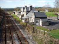 Closed to passengers in September 1960, Arkholome station was converted into an outstanding home. Picture taken looking west towards Borwick and Carnforth from the B6254 roadbridge. (SD586725) <br><br>[Mark Bartlett 14/04/2008]