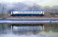 A Liskeard - Looe branch railcar service skirts the River Looe on the approach to the Cornish Coast and its destination on a misty morning circa 1975.<br><br>[Ian Dinmore //1975]