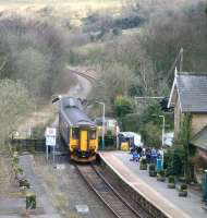 The 1416 Middlesbrough - Whitby service leaves Sleights on 3 April.<br><br>[John Furnevel 03/04/2008]