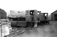 The 3 ex-Aberdeen Gasworks withdrawn steam locomotives standing at Ferryhill shed in 1975. <br><br>[John McIntyre //1975]