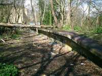 Glasgow Central Railway. Kirklee Station site showing platform.<br><br>[Alistair MacKenzie 24/04/2008]