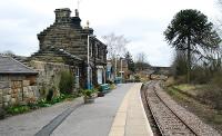 Looking to Whitby at Danby. This station has a fine wooden shelter on the other side of the station building [see image 18800].<br><br>[Ewan Crawford 03/04/2008]