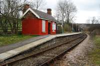 Which stations in Britain have no road access? Corrour, yes although it has a private dirt road, Dovey Junction and heres another, with no road at all. Commondale. What a nice little station, view from the occupation crossing.<br><br>[Ewan Crawford 03/04/2008]