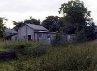 King Edward station on the Macduff branch in June 1979. There were some interesting <I>additions</I> to the original wooden structure which did not quite enchance its appeal. A recent <I>drive by</I> suggests that the building may still exist. (One to check out).<br><br>[John Williamson /06/1979]