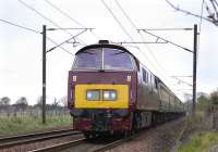 D1015 <I>Western Champion</I> with a special near St Germains on 3 May 2008. The first of its class to visit Edinburgh? <br><br>[Bill Roberton 03/05/2008]