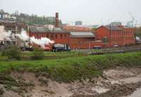 Peckett 0-6-0ST <I>Portbury</I> departs from the Cumberland Basin terminus of the Bristol Harbour Railway and Industrial Museum on 4 May. <br><br>[Peter Todd 04/05/2008]